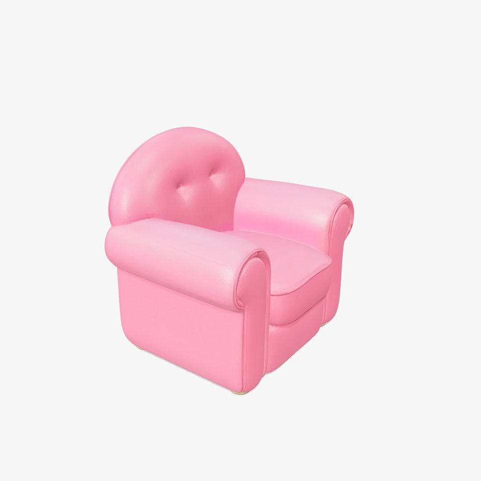 Cartoon Reading Armchair with Bright Colors